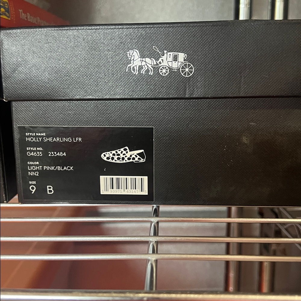 COACH HOLLY Smoking Slipper/Loafer Plush Shearling & Leather Women’s 9 NiB - Picture 7 of 16